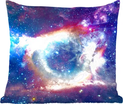 Produktbild von MuchoWow® Zierkissen Sofakissen Wohnzimmer Dekokissen 45x45 cm Weltraum - Regenbogen - Farben - Schlafpolster - Polster für das Sofa