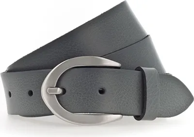 Produktbild von Vanzetti Leder Gürtel Neon Booster 30mm Full Leather Belt W75 Steel Grey dunkelgrau