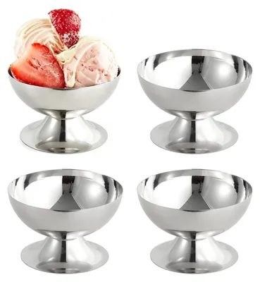 Immagine prodotto di Solidchoice - Set di 4 coppette in acciaio inossidabile per dessert