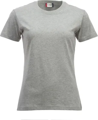 Produktbild von Damen T-Shirt Classic-T Rundstrick mit doppeltem Kragenbündchen Elasthan