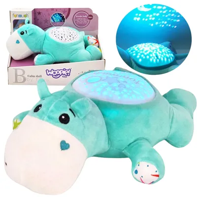 Produktbild von Woopie Baby Kuscheltier 2-in-1-Projektor-Schlafanzug-Flusspferd