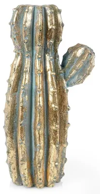 Image de Vase en forme de cactus, couleur or, 41,5 cm