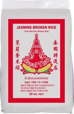 Produktbild von Royal Thai Bruchreis mit Jasminduft 20kg | Vorteilspack | Bruch Reis Jasmin Broken Rice