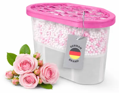 Image de Déshumidificateur à granulés parfumé 550 ml, rose