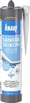 Produktbild von Knauf Sanitär Silikon dunkelbraun 300 ml