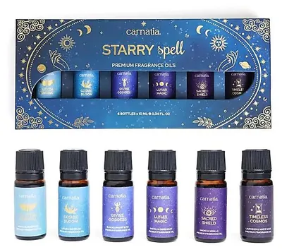 Produktbild von Carnatia Starry Spell Premium-Duftöl-Set – Packung mit 2 Stück – 6 x 10 ml