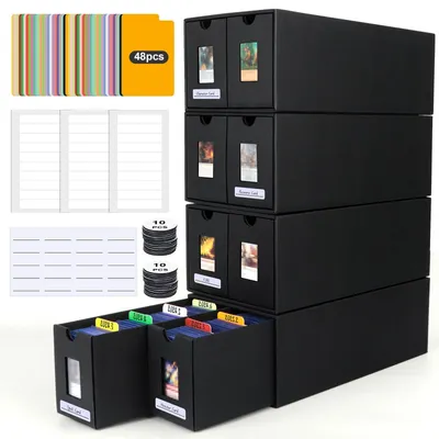 Produktbild von Kartenablagebox für über 7400 Karten mit 48 Trennwänden