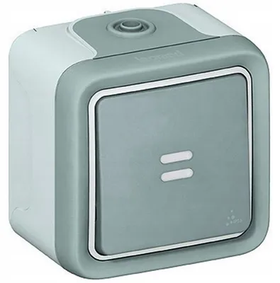 Produktbild von Legrand PLEXO Schalter Unterputz Grau Beleuchtet IP55
