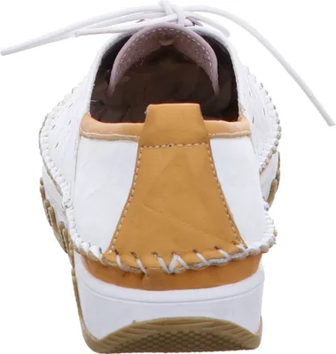 Produktbild von Gemini Damen Sneaker Leder sportliche Laufsohle Schnürschuhe 382357-01, Größe:42 EU, Farbe:Weiß