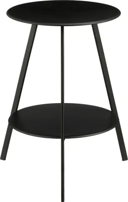 Image de Mica Decorations Table de jardin Seatle - 46x46x58 cm - Fer - Noir