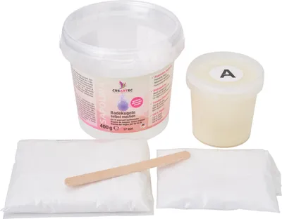 Produktbild von Badekugeln selbermachen: Badekugeln sprudelnd 400 g inkl. Anleitung