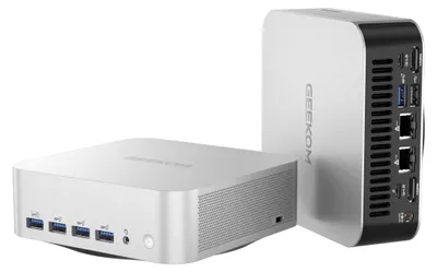 Produktbild von Geekom A7 Max Mini PC AMD Ryzen 9 7940HS 16GB DDR5 RAM 1TB SSD Radeon 780M Dual 2.5G LAN WiFi 6E Win 11 Pro Gaming Workstation Office - BuyPlugGo