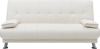 Produktbild von MAXIME Sofa mit einfachem Klappmechanismus aus Ökoleder - Farbe: weiß