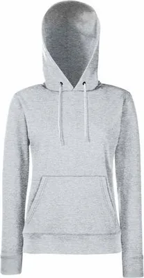 Produktbild von Fruit of the Loom - Lady-Fit Classic Hooded Sweat - Heather Grey - XXL