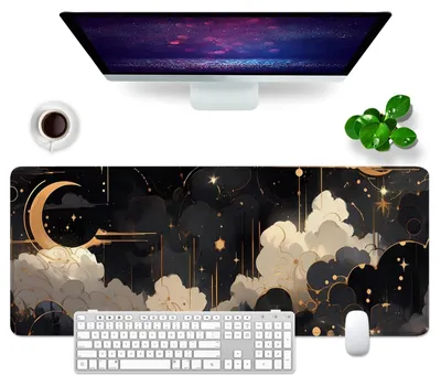 Image de Sous-main pour ordinateur XL, tapis de souris gaming, 80 x 30 cm