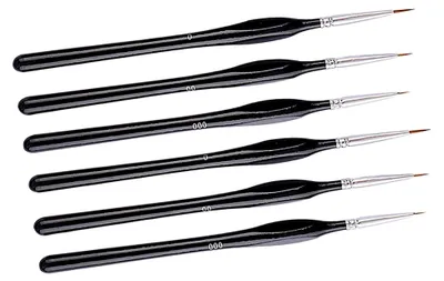 Produktbild von 6-teiliges Detailpinsel-Set für Miniaturen