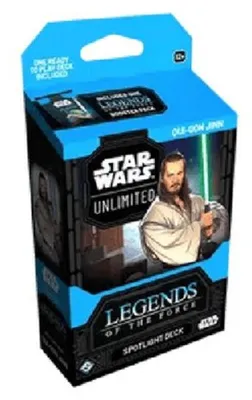 Zdjęcie produktu dla Star Wars Unlimited LOF Legends of the Force: Spotlight Deck: Qui-Gon Jinn