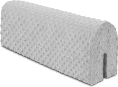 Produktbild von Famanu Bettrandschutz 70 cm - Minky Lichtgrau