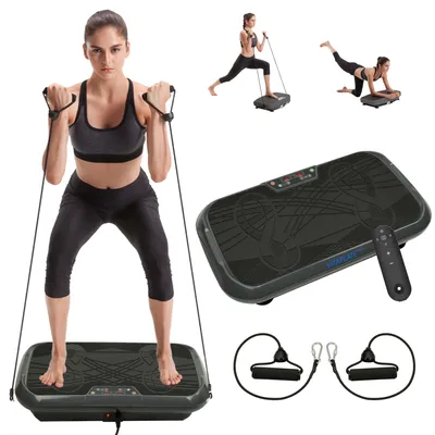 Produktbild von VitaPlate Mini Vibrationsplatte 200W 10 Programme Gelenkschonend Heimtrainer