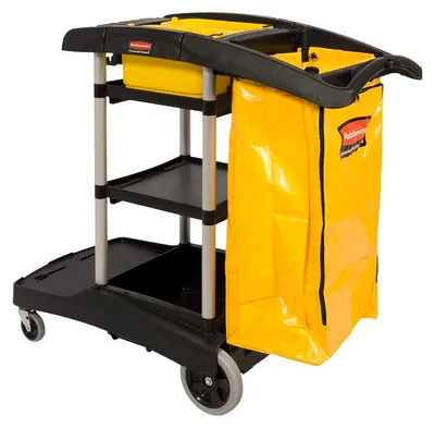 Reinigungswagen hohe Kapazität, Rubbermaid Schwarz Rubbermaid  VB 000972