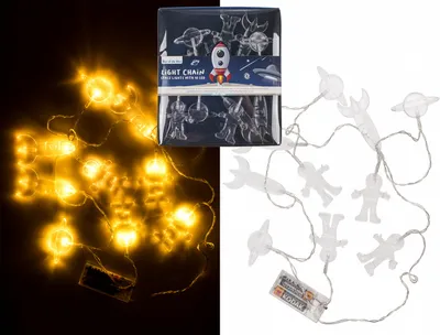 Zdjęcie produktu dla Lampki choinkowe, przestrzenne, z 10 diodami LED, ok. 8 cm