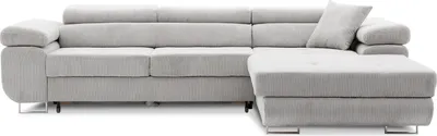 Produktbild von Ecksofa Rigatto VI PRO POSO 055 RECHTS mit verstellbaren Kopfstützen! Modernes Ecksofa mit Schlaffunktion und Bettkasten