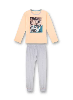 Produktbild von Sanetta langer Jungen Schlafanzug Neon Melon Gr.164