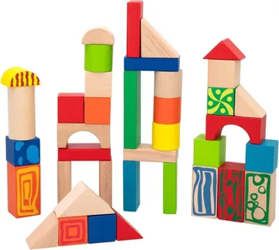 Immagine prodotto di Scatola di blocchi da costruzione Woomax (50 pezzi)