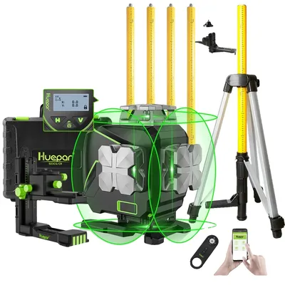 Obrázek produktu pro Laserový nivelační přístroj, projekce 16 čar, samonivelační přesnost , se stativem