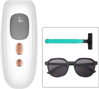 Produktbild von INF IPL Haarentfernungsgerät für Zuhause - Schmerzfrei für Gesicht und Körper Weiß