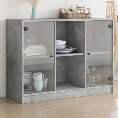 Obrázek produktu pro vidaXL Příborník betonový šedý 102x37x75,5 cm materiál na bázi dřeva