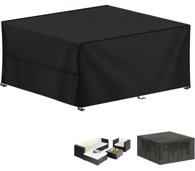 Obrázek produktu pro Ochranný obal na zahradní nábytek, materiál 420D Oxford, rozměry 250x210x90 cm, vodotěsný, s UV ochranou, odolný proti větru