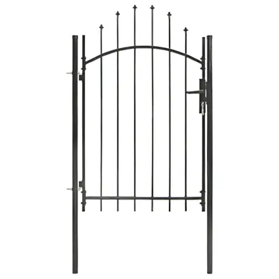 Zdjęcie produktu dla vidaXL vidaXL-gate-1x2-m-steel-black