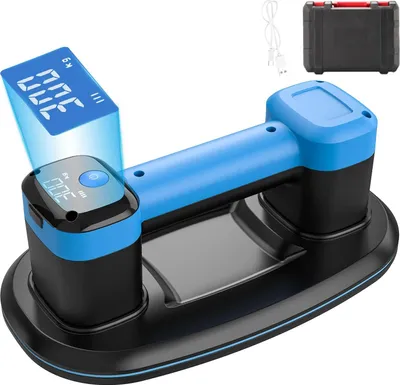 Produktbild von Elektrische Vakuum-Saugnapf, 300 kg Tragfähigkeit, USB Typ-C Ladeanschluss, Blau