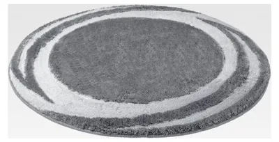 Produktbild von Badteppich Mystic Anthrazit 100 cm rund