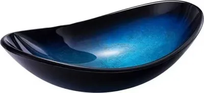 Produktbild von Domotechnika | Waschbecken Tesero - 54,5X35X15,5 Cm - Blau - Elegant Und Modern - Glasdesign