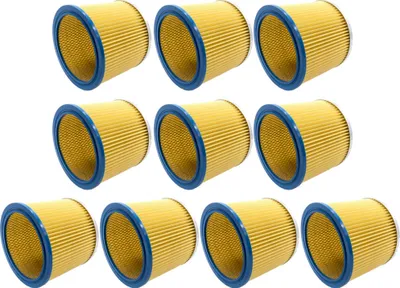 Produktbild von 10x Rund-Filter Patrone Ersatz für Parkside PNTS 1400(A1/B1/B2), 1500, 1500 (A1/B1/B2), 1500(A1/B1/B2), 30/4(E/S), 30/5, 30/6, 30/6 DE, 30/6 S