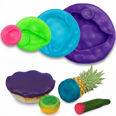 Produktbild von STONELINE® Silikon Frischhaltedeckel 4,5/7/11/14 cm Set 4-teilig