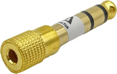 Obrázok produktu pre Spojovací audio stereo adaptér 3,5 mm jack zásuvky Aux In na 6,35 mm konektor
