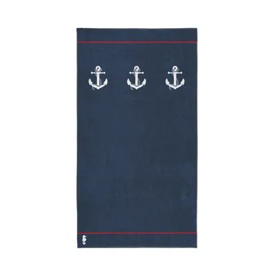 Produktbild von Seahorse Larboard - Strandtuch - Baumwolle - 100x180cm - Navy