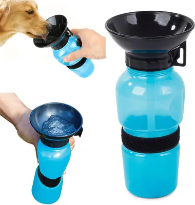 Produktbild von Tragbare Katze Hund Haustier Wasserflasche Trinkbecher Welpe Reisen Trinkbrunnen