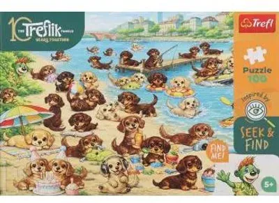 Obrázok produktu pre Puzzle 100 jazvečíkov a treflíkov TREFL