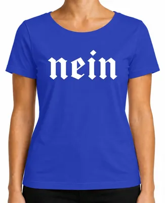 Immagine prodotto di Maglietta da donna vintage Fraktur Blackletter Gothic, blu, L