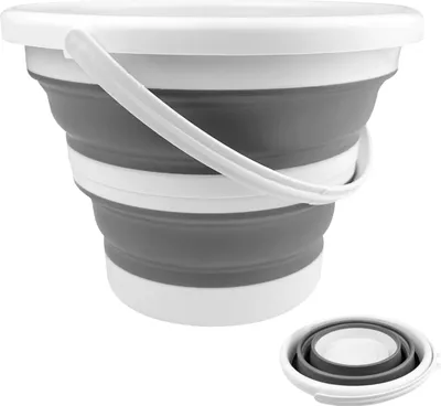 Produktbild von Inklappbare Bodenwischer - 10 Liter - Grau - Kunststoff