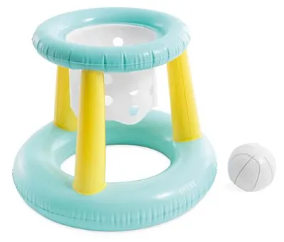 Produktbild von INTEX 58504NP - Wasserspiel - Floating Hoops Basketballkorb (türkis, 67x55cm)