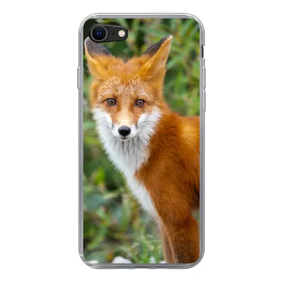 Produktbild von MuchoWow® Handyhülle Schutzhülle Hülle für iPhone SE 2022 Fuchs - Orange - Wald Silikon Softcase Handy Hülle - Schutzhülle