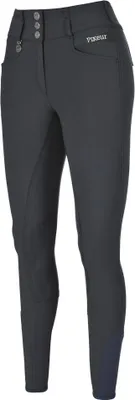 Image de CANDELA Corkshell FFL Highwaist Pantalon d'équitation d'hiver pour femmes avec toutes les coutures dark shadow HW 25, taille:38