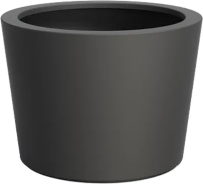 Produktbild von Adezz Conic mit Boden Pflanzgefäß Fiberglas Pflanzkübel 950x700 mm schwarz