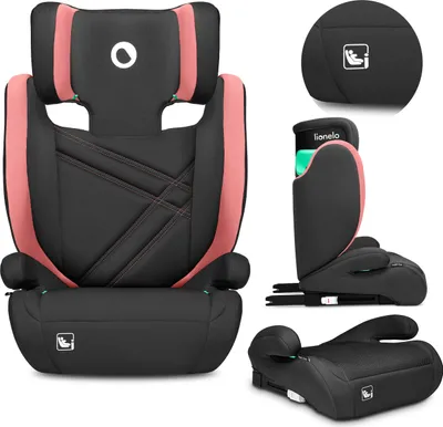 Produktbild von Dětská autosedačka Lionelo Hugo I-Size od 4 do 12 let, od 15 kg do 36 kg, i-Size ISOFIX nebo bezpečnostní pásy - Pink Baby