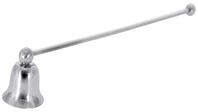 Produktbild von Kerzenlöscher mit ausgestanzten Ziffern, aus Edelstahl 18/10, hochglänzend, Materialstärke: 0,9 mm, Fläche 7,5 x 5,5 cm (*bis Nr. 9 abweichende Breite 6,5 cm, ** dreistellige Ziffern 9 cm breit), schwere Qualität; Verpackungseinheit mit jeweils zwölf